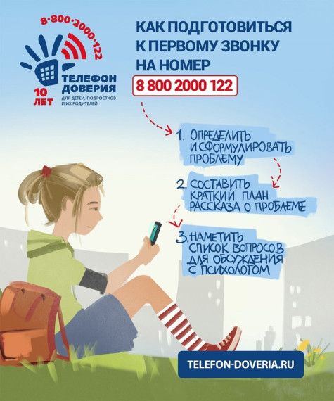 Телефон доверия для детей.